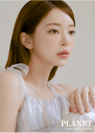 [렌즈랑] 한달용 플래닛 스페이스 브라운2p